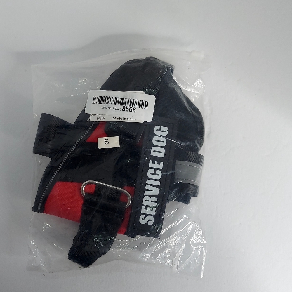 Service Dog Harness - Black and Red